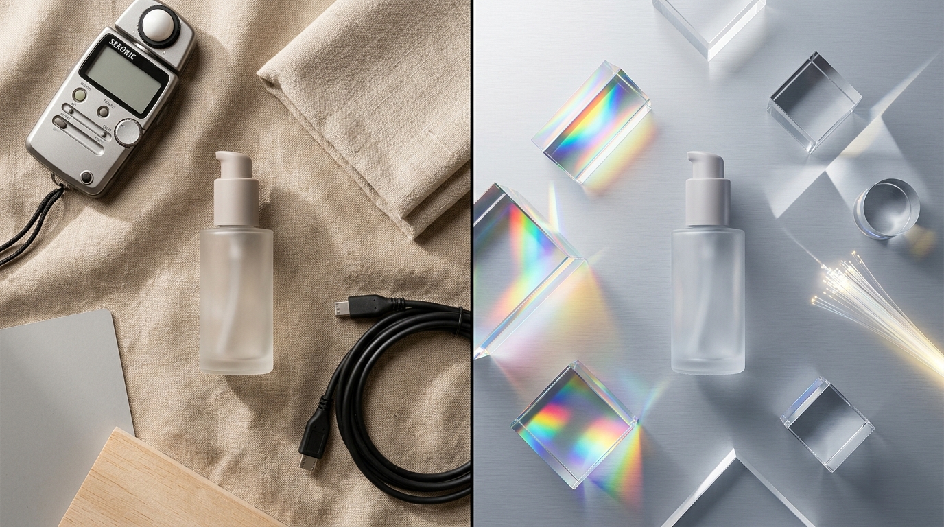 AI-generated on-model product image of casual streetwear against an urban concrete background