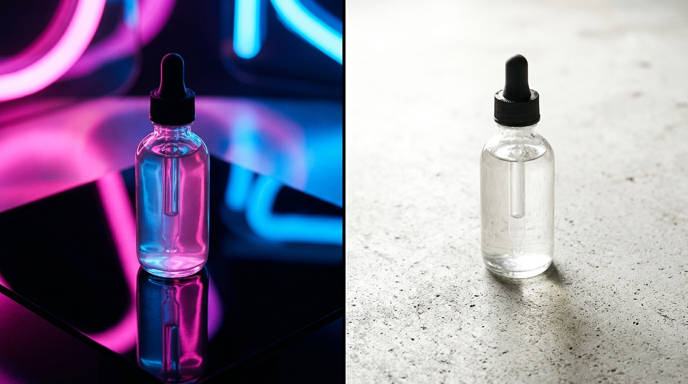 AI-generated luxury lifestyle product image of a ceramic coffee cup placed on an elevated marble surface with soft natural lighting shadows