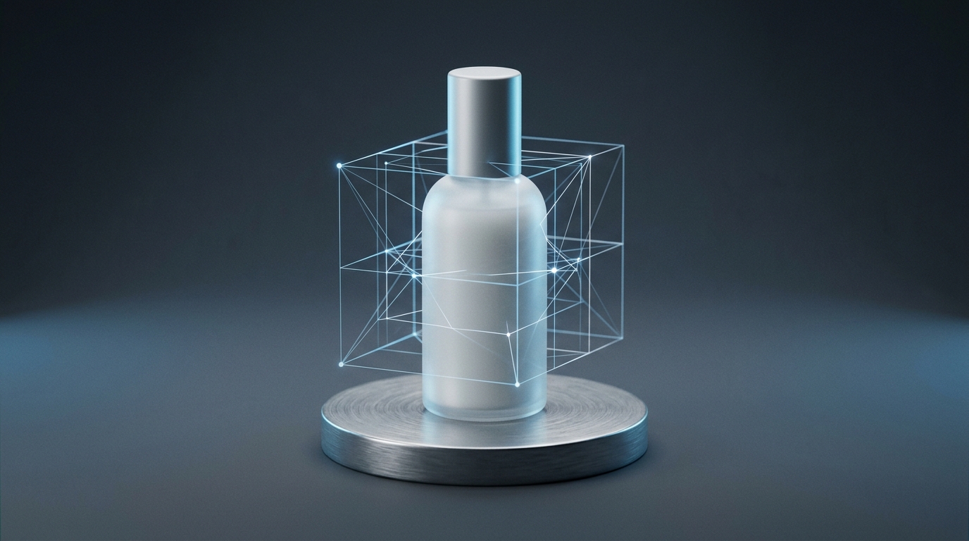 Side by side comparison showing a basic smartphone snapshot of a product transformed into a professional campaign image using AI generation