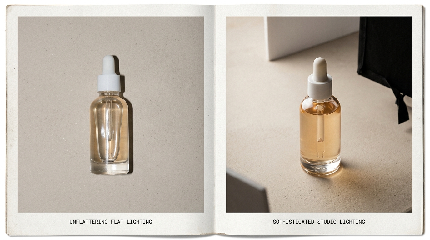 AI-generated on-model product image of a textured leather crossbody bag styled against an urban brick wall