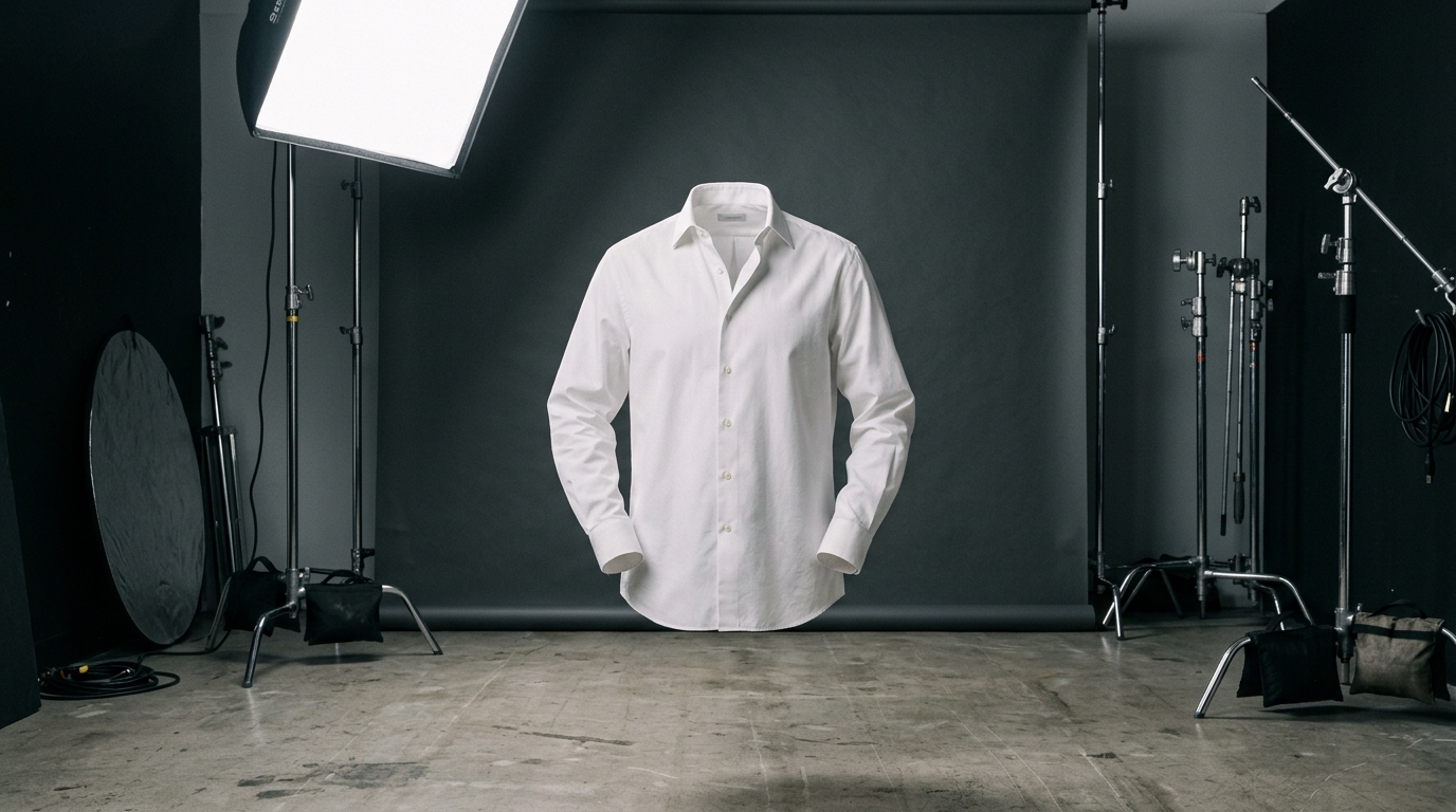 AI-generated on-model lifestyle photo of a yellow hooded jacket shown worn by a virtual model outdoors