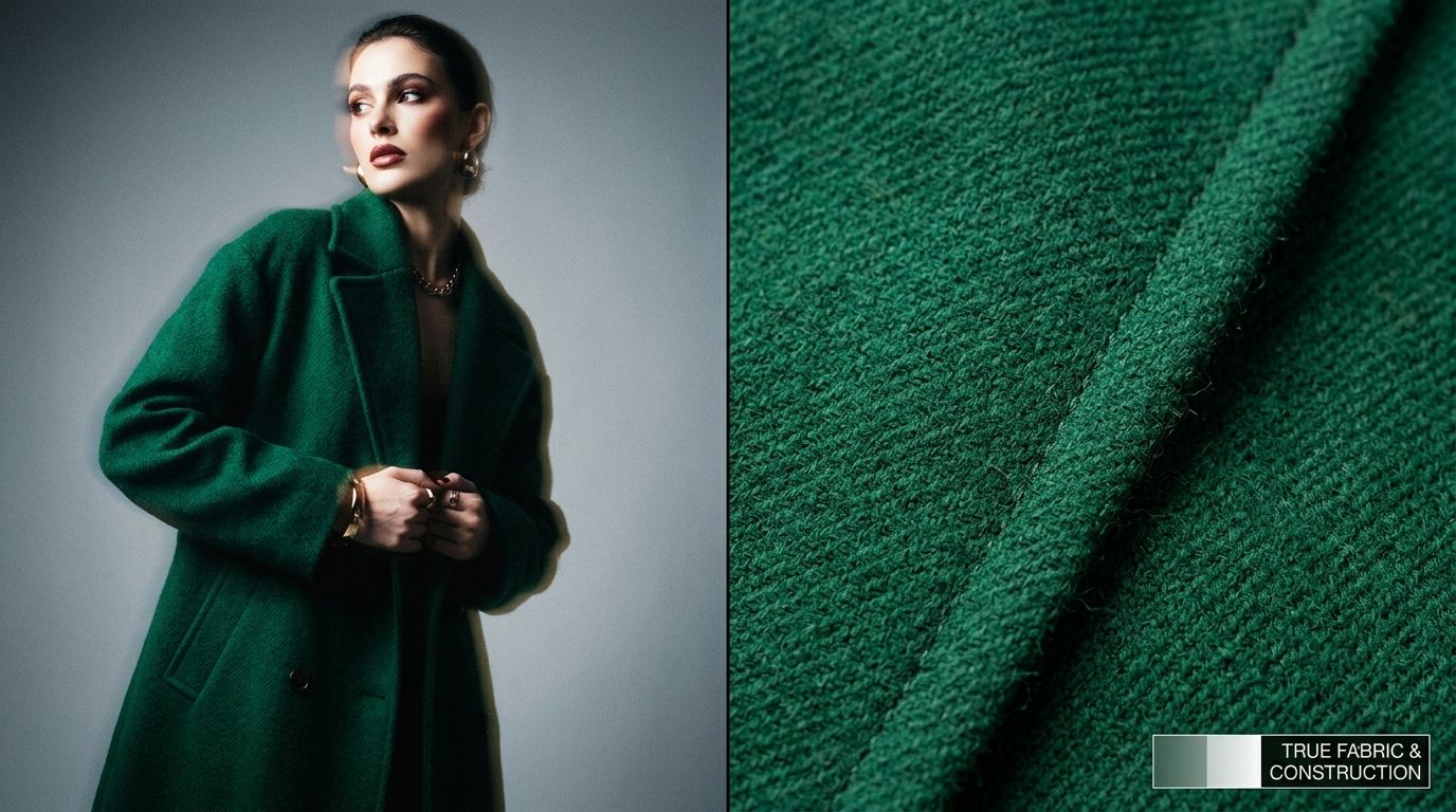 Clear, well-lit clothing photography demonstrating accurate fabric texture and color