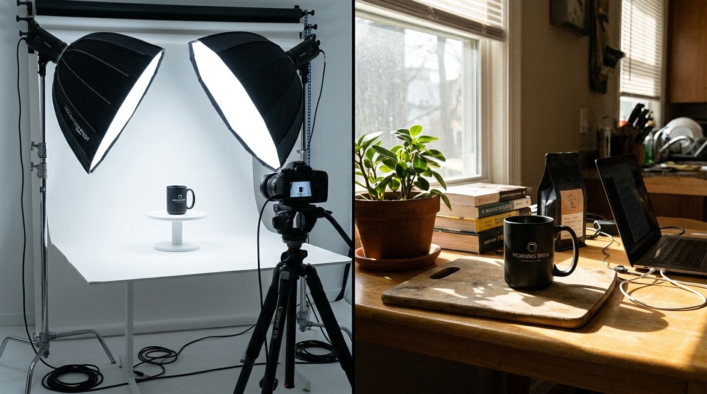 Ecommerce Photography Studio vs At-Home Setup: What Actually Produces Better Results