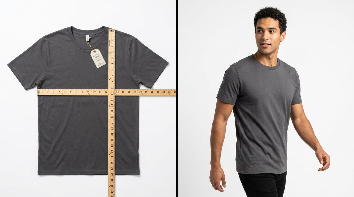 Professional flat lay fashion product photography setup showing a denim jacket with standardized lighting