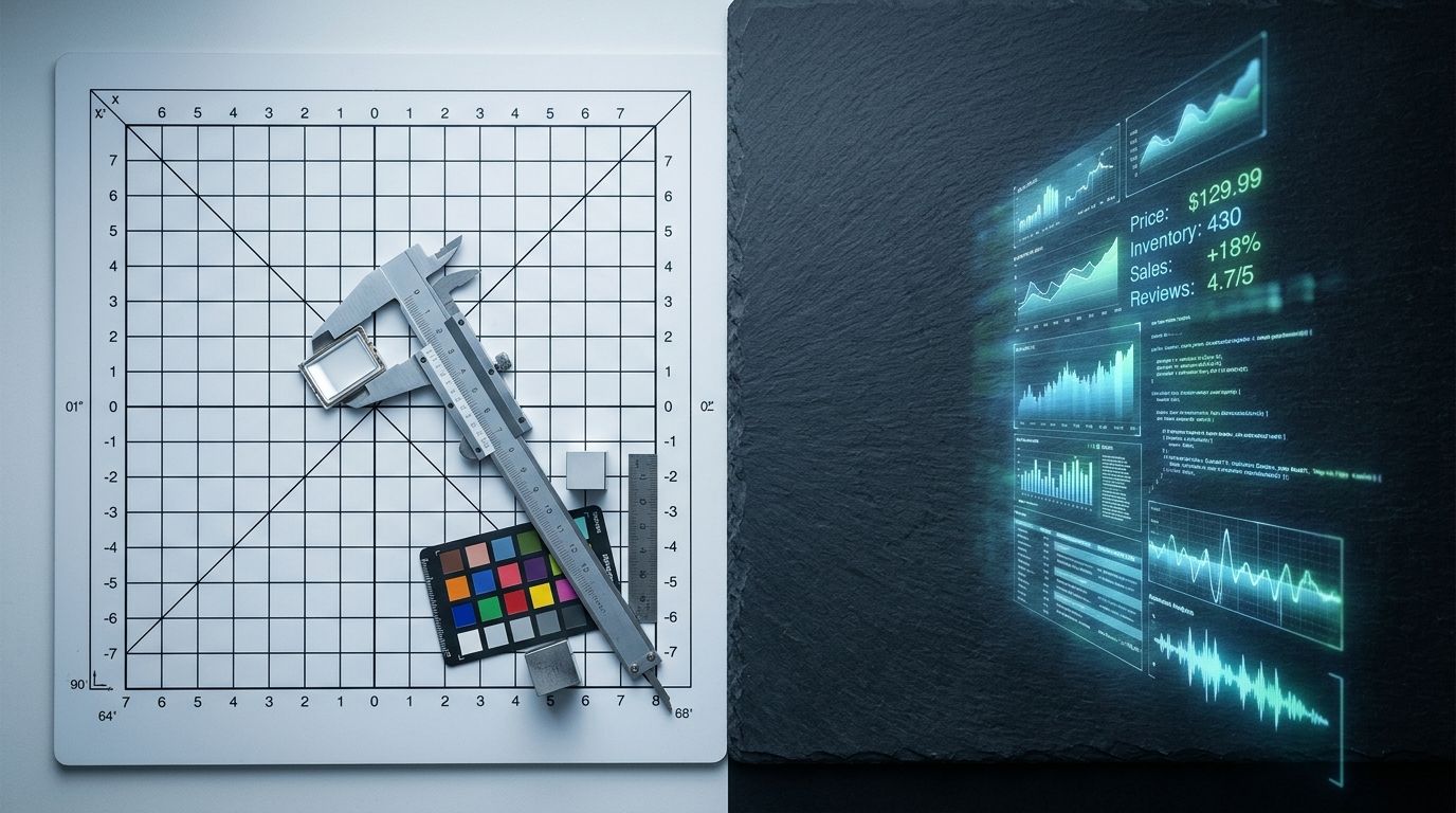 An example of infographic product images showing text overlays highlighting specific ecommerce features on a mobile screen
