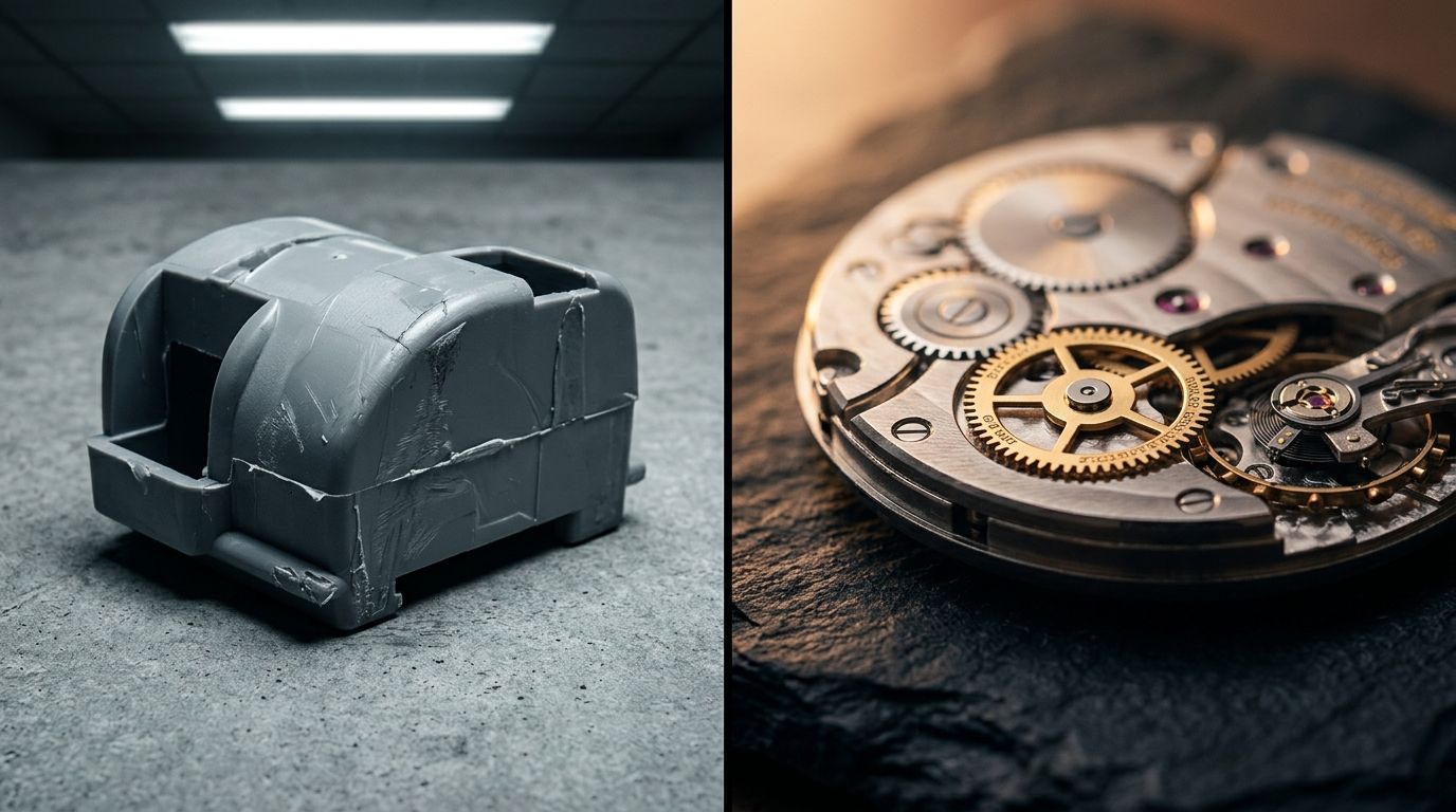 Luxury product photography aesthetics demonstrating structural lighting and premium props