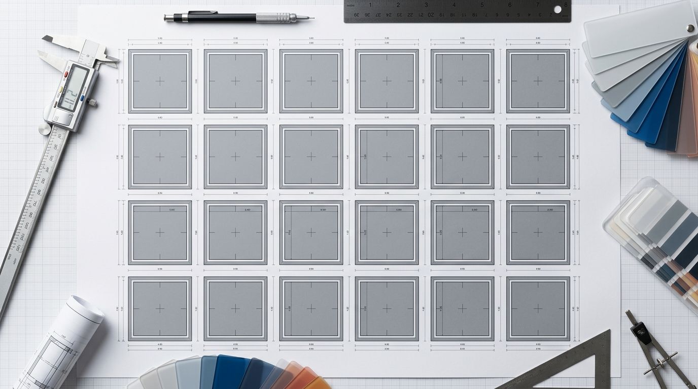 An organized e-commerce product image gallery sequence displayed on a laptop screen