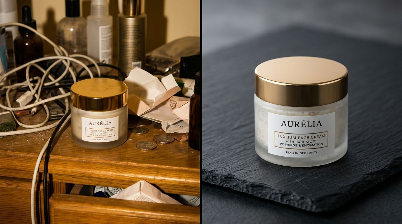 An ecommerce website showing inconsistent product photos with poor lighting