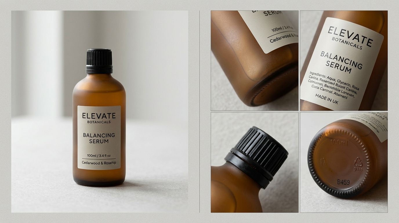 A structured ecommerce product photography checklist on a desk next to studio lighting equipment