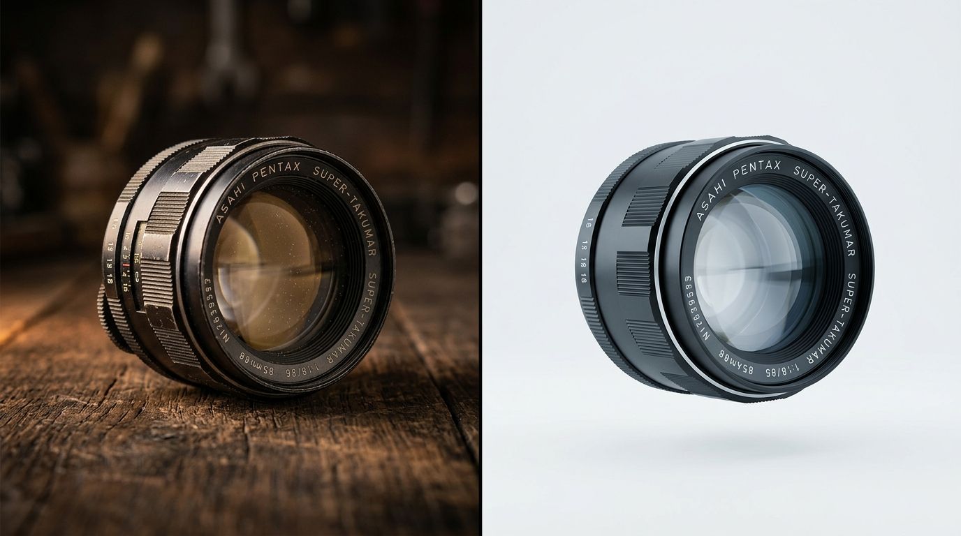 product photography cost comparison showing traditional studio setups versus AI generated images