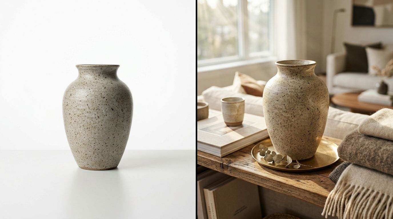 Lifestyle photography showing a product collection