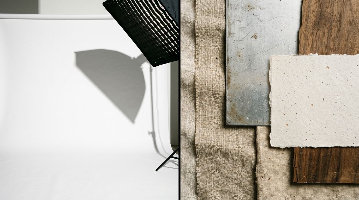 A split view comparing a flawless studio product photo next to an authentic customer review image taken in a real home environment.
