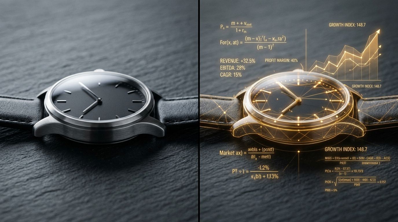 Financial calculator and charts representing product photography ROI in an ecommerce business setting