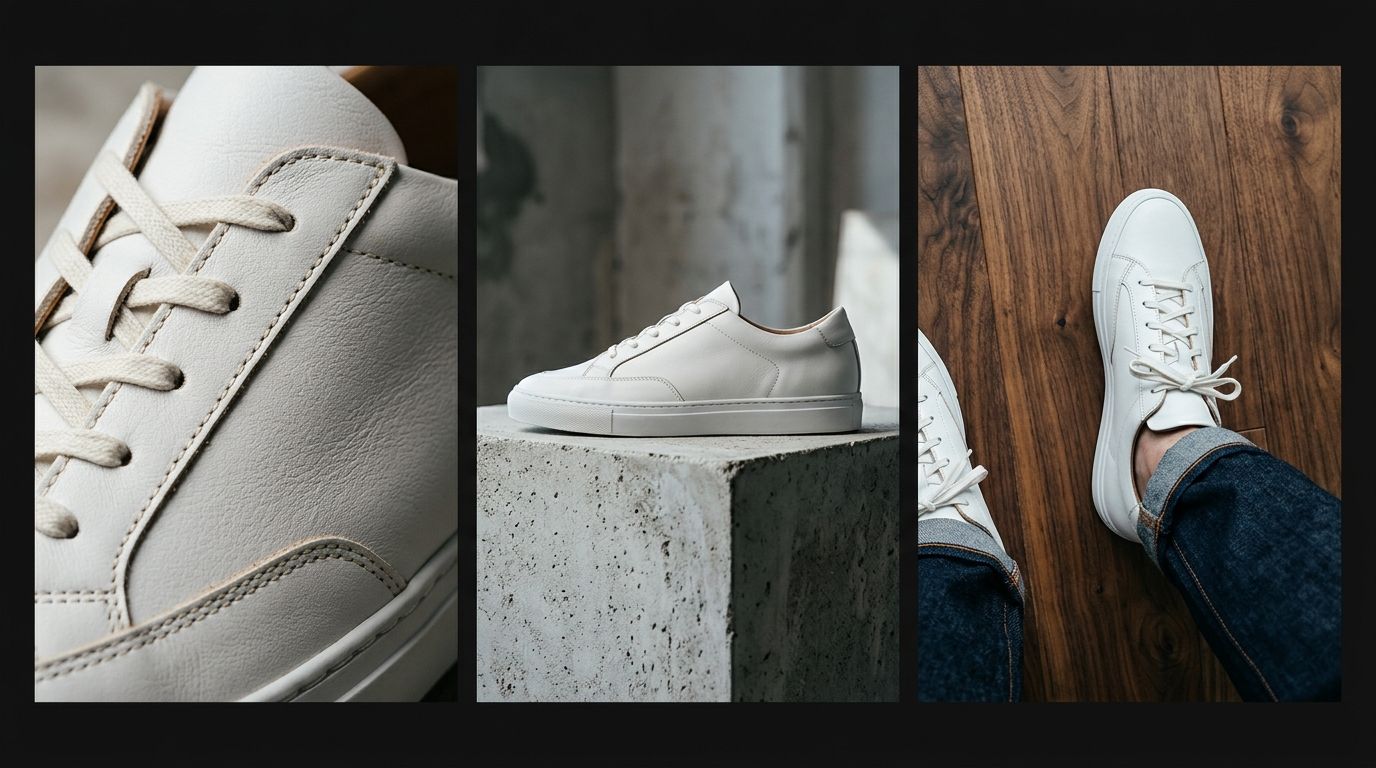 Multiple angles of a modern sneaker shown in an ecommerce gallery layout