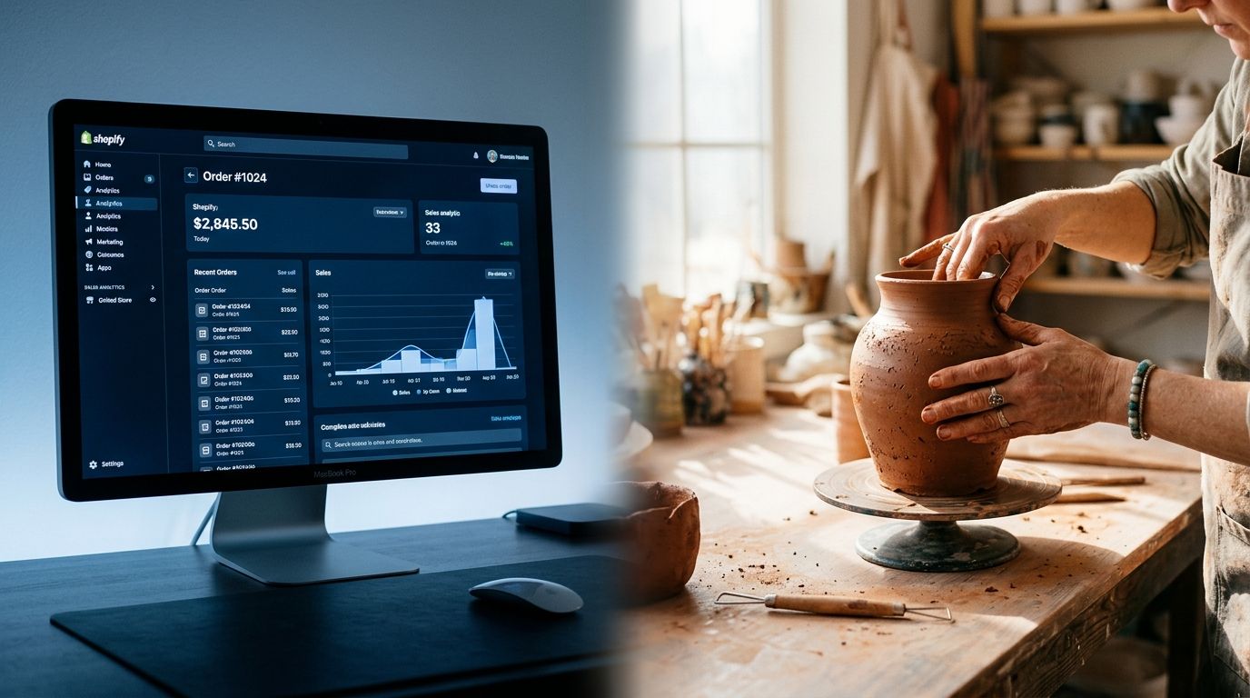A clean Shopify product page showing a native video player embedded seamlessly alongside static product images.