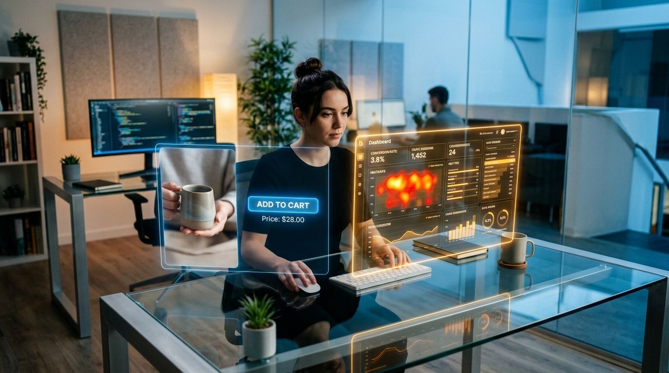 A wireframe showing optimal video placement in the second slot of a product page media carousel